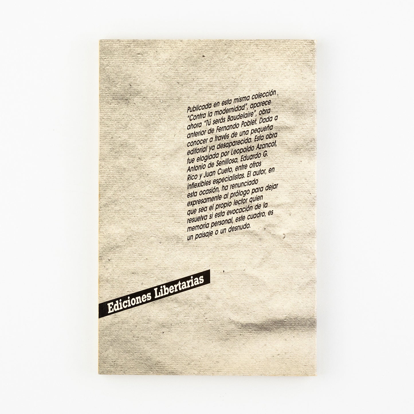 Tú serás Baudelaire