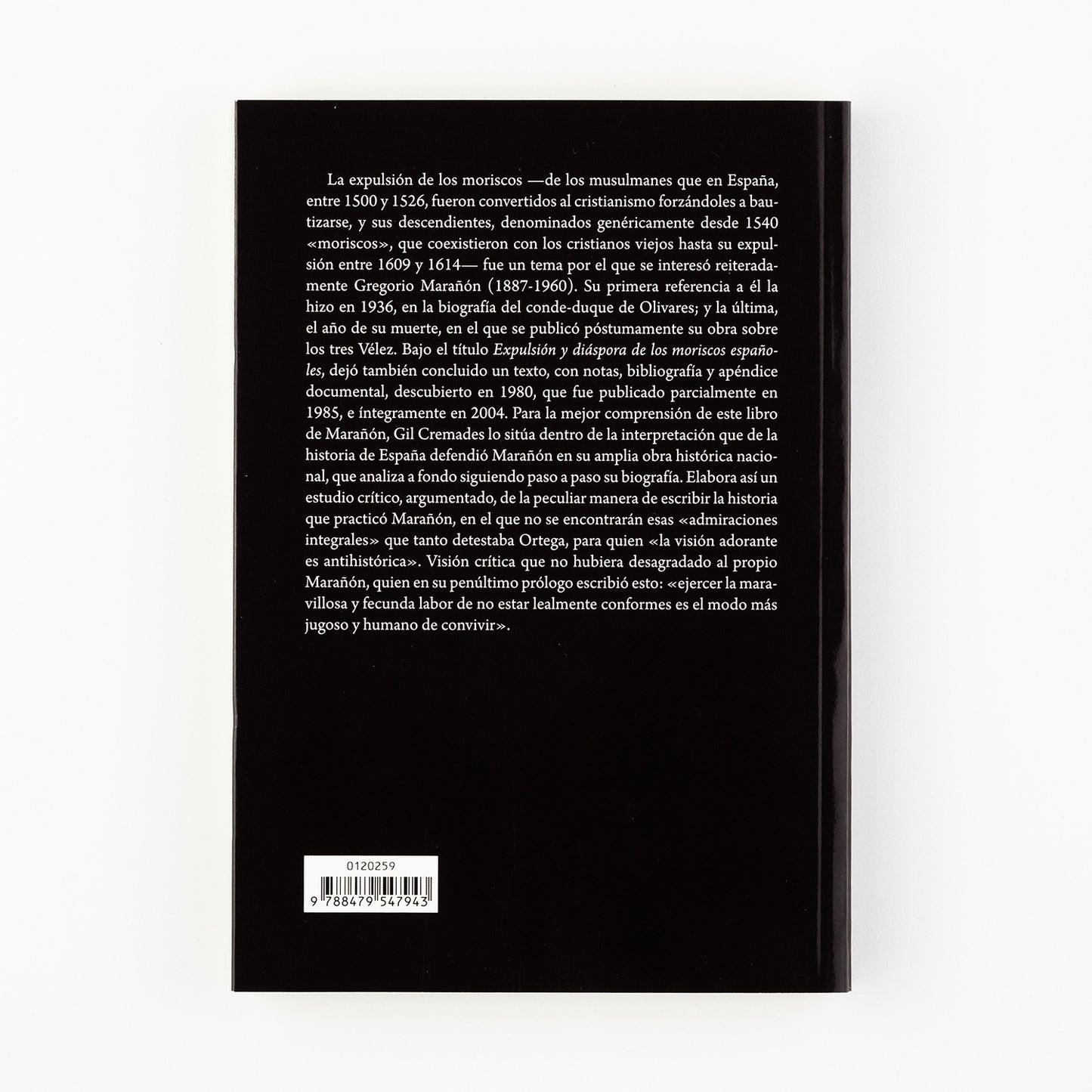 Los moriscos vistos por Gregorio Marañón