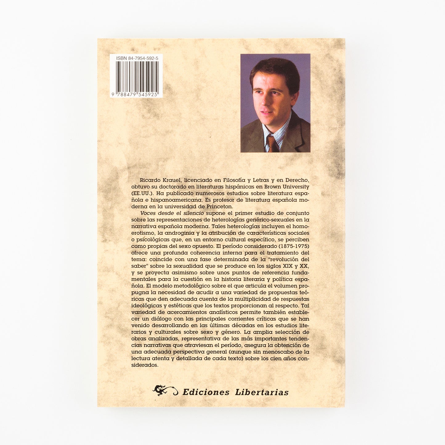 Voces desde el silencio. Heterologías genérico-sexuales en la narrativa española moderna