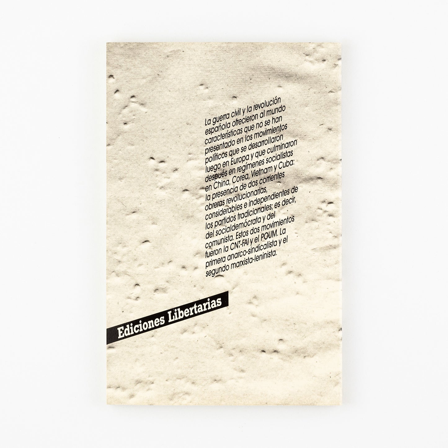 Notas sobre la guerra civil. Actuación del POUM