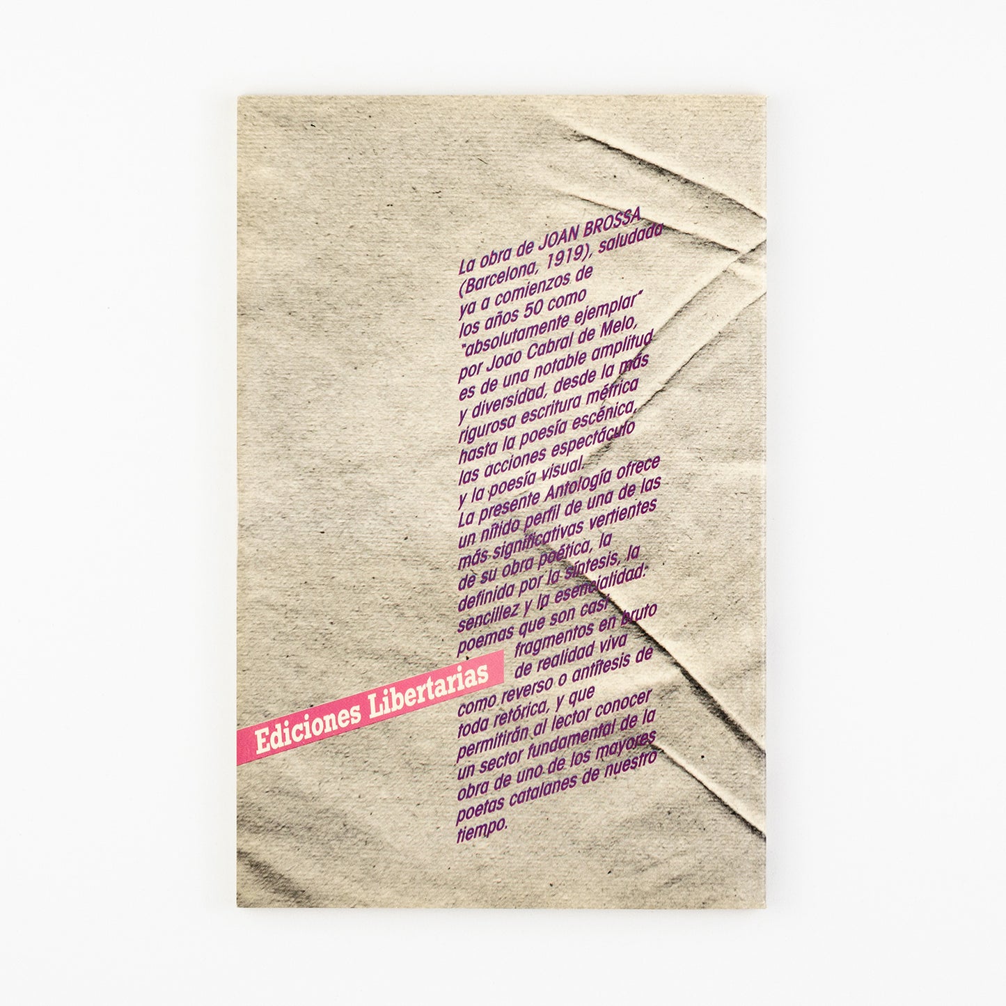 Antología. (edición bilingüe, catalán-español)