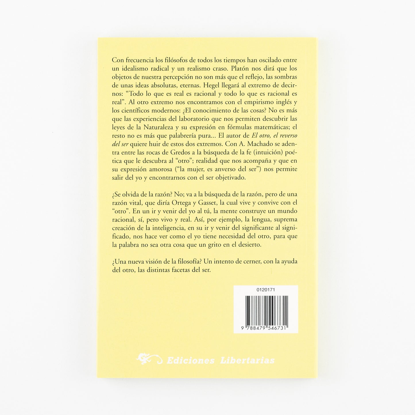 El otro. El reverso del ser. Una nueva filosofía